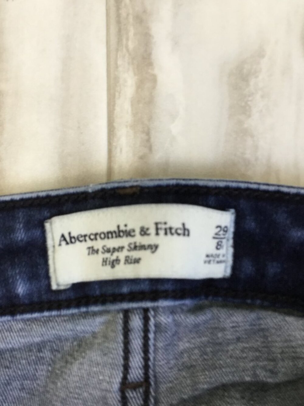 Abercrombie & Fitch The Super Skinny High Rise Jean 29/8 - Picture 3 of 6